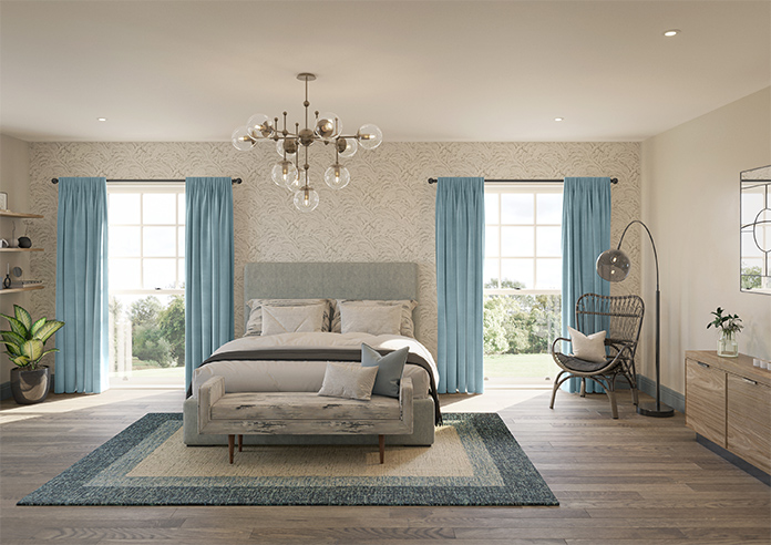 Ultra Luxe Velvet, Blue Cloud - Made to Measure Curtains - Image 14